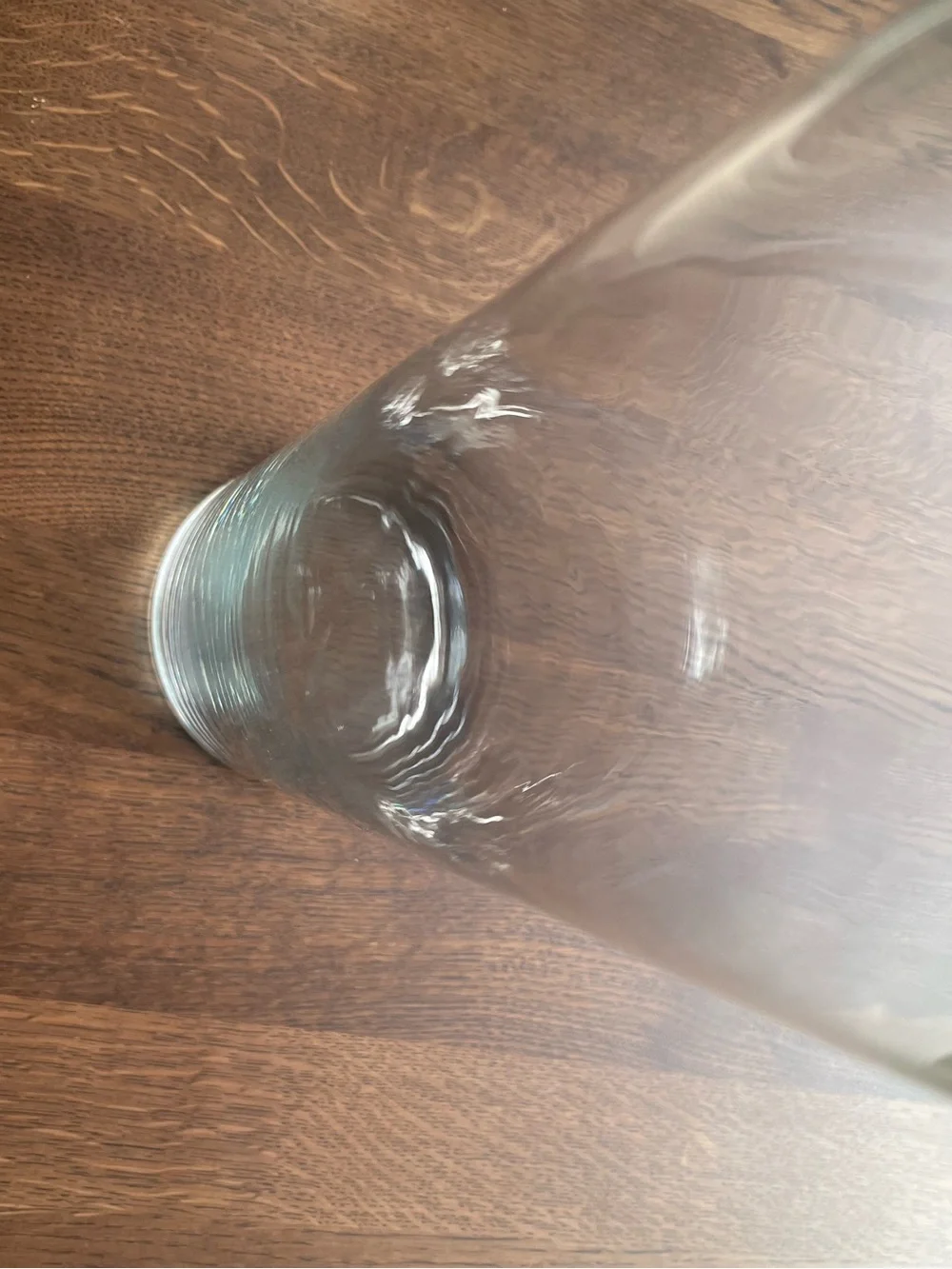 Clear Glass Tall Cylinder Vase -